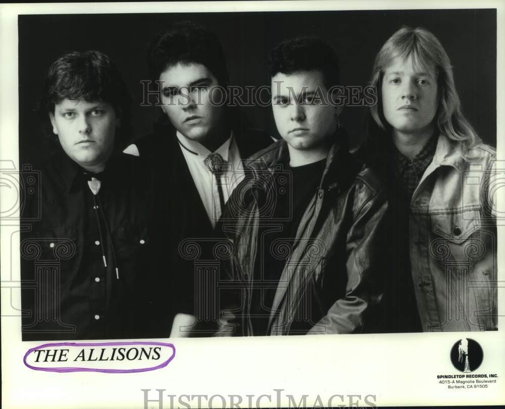 1989 Press Photo Rock Group, The Allisons - hcp11422- Historic Images