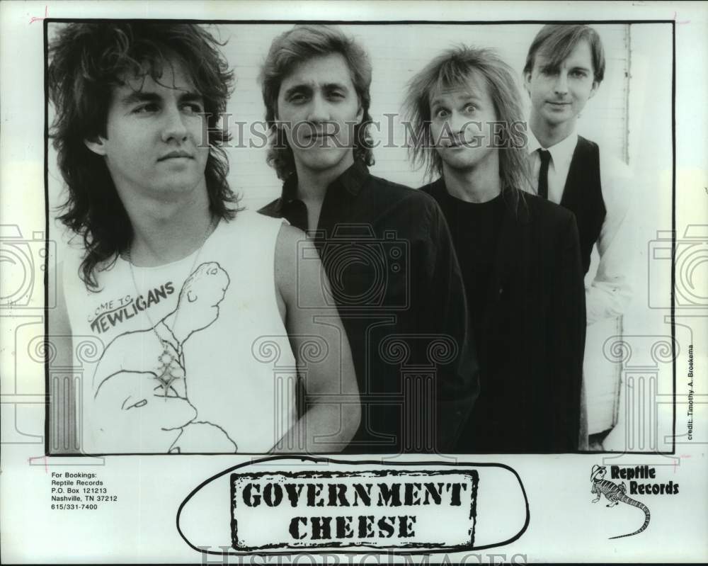 1988 Press Photo The Rock Group, Government Cheese - hcp11442- Historic Images