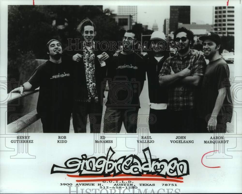 1995 Press Photo Gingbreadmen - funk rock band - hcp11465- Historic Images