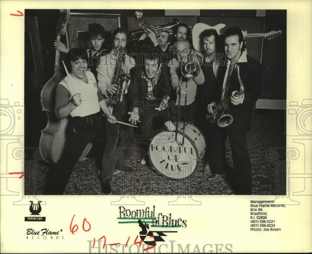 1983 Press Photo Members of Pop Music Group Roomful of Blues - hcp11475- Historic Images