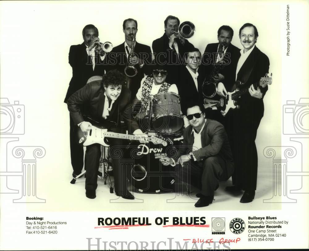 1985 Press Photo Members of Blues Group Roomful of Blues - hcp11480- Historic Images