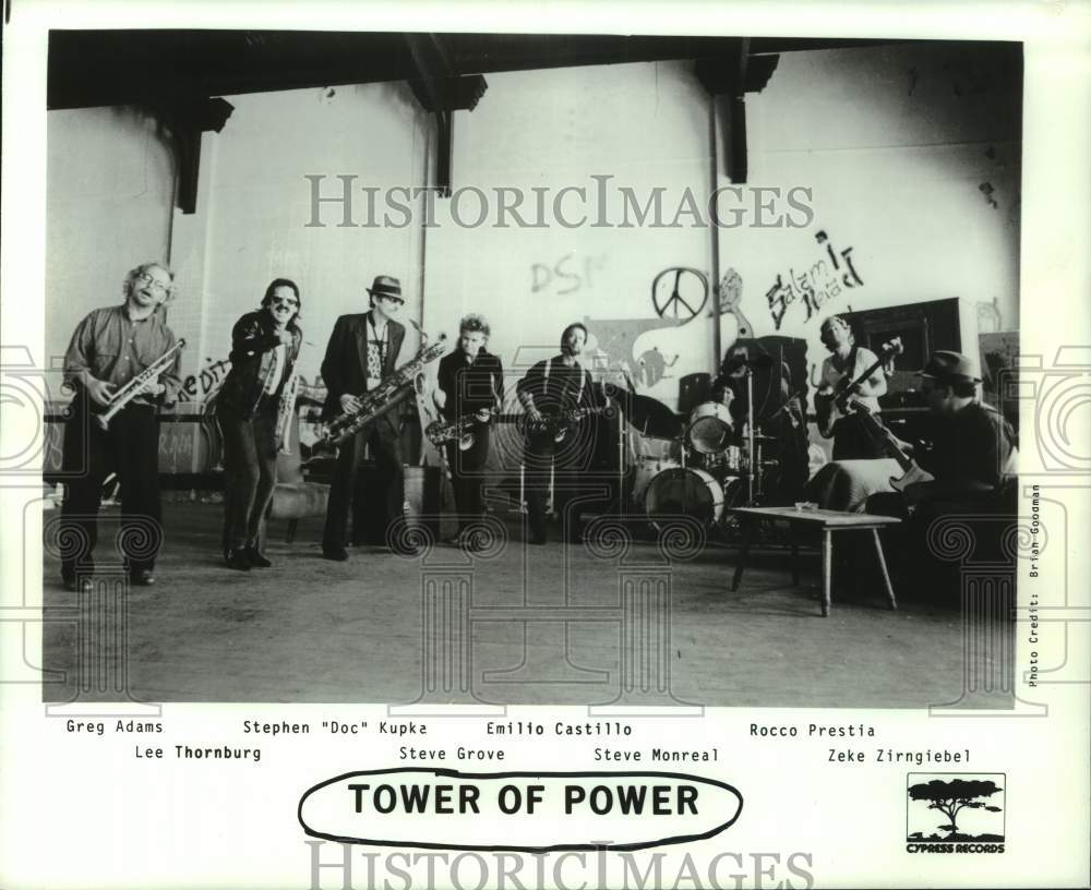 1988 Press Photo Music group Tower Of Power. - hcp11497- Historic Images