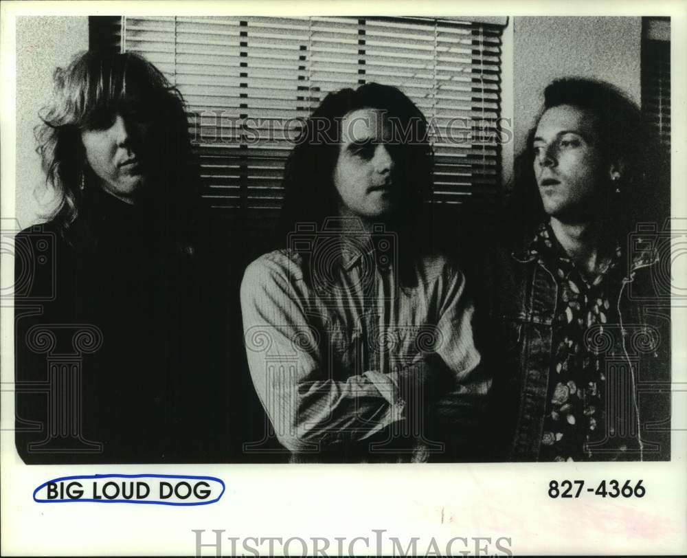 1989 Press Photo Members of Rock Group Big Loud Dog - hcp11513- Historic Images