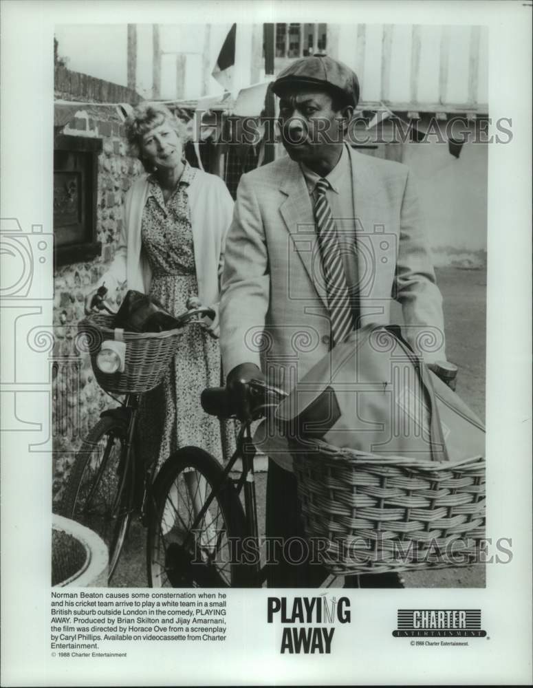 1988 Press Photo Actor Norman Beaton in Scene from Playing Away - hcp11523- Historic Images