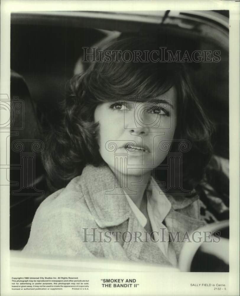 1980 Press Photo Sally Field acts as Carrie in &quot;Smokey and the Bandit II&quot;- Historic Images