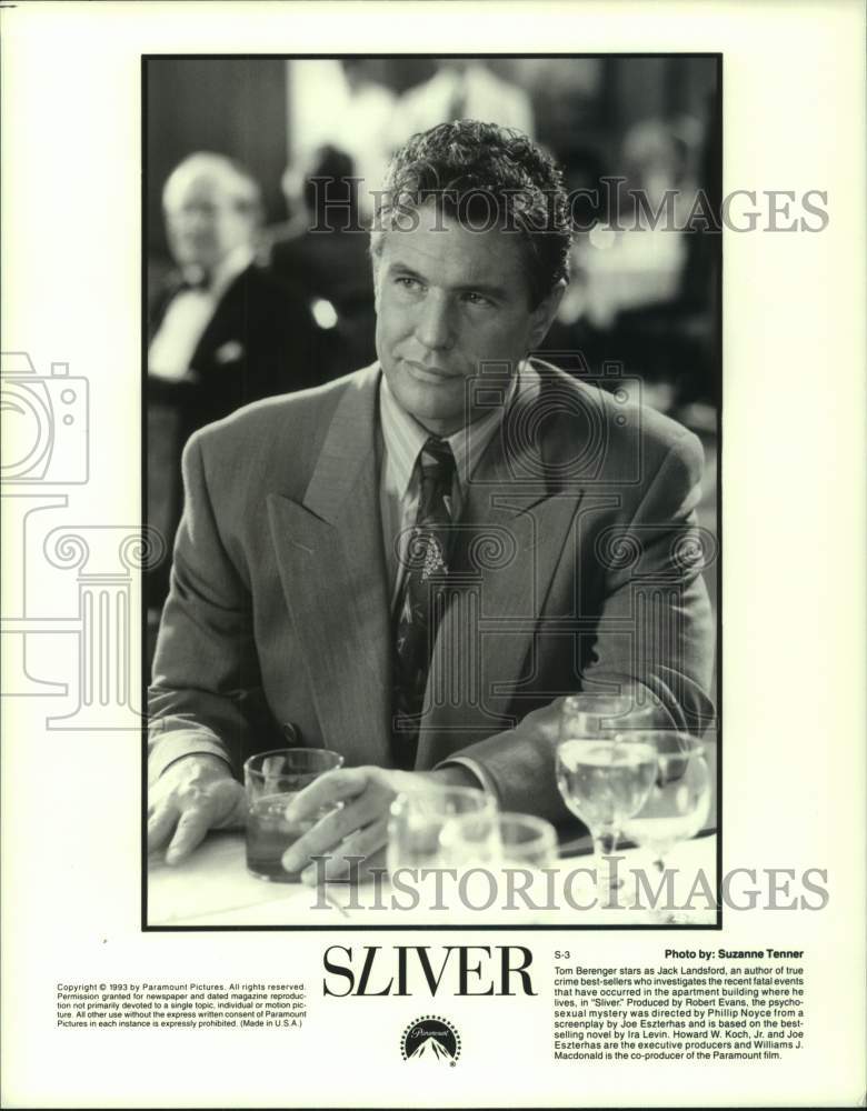 1993 Press Photo Tom Berenger stars in the movie &quot;Silver&quot; - hcp11739- Historic Images