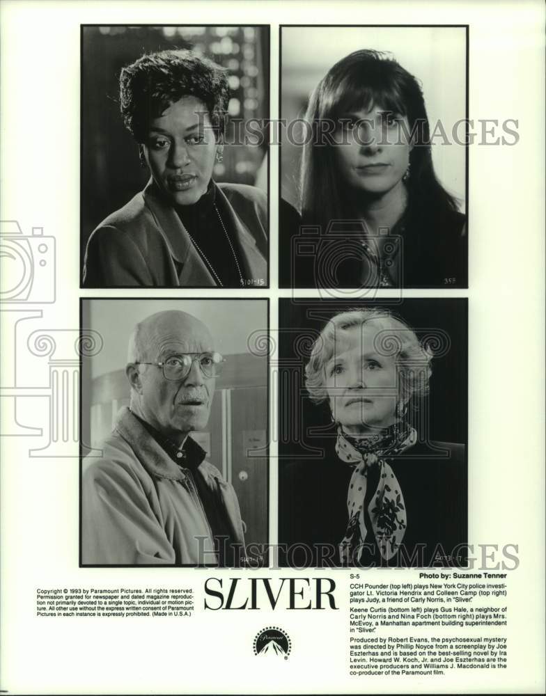 1993 Press Photo Actors and actresses from the movie &quot;Silver&quot; - hcp11741- Historic Images