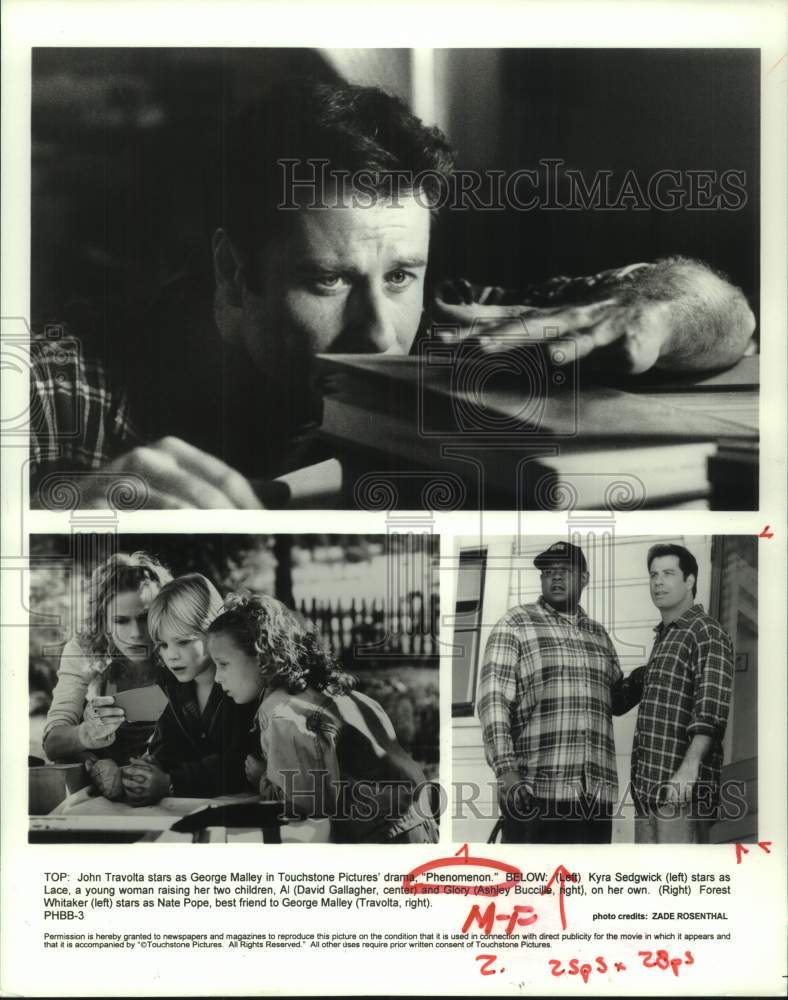 1996 Press Photo Cast in scenes from the movie &quot;Phenomenon&quot; - hcp11750- Historic Images