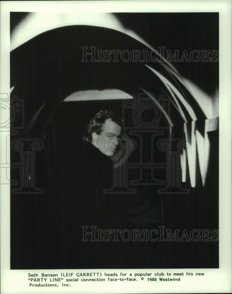 1988 Press Photo Actor Leif Garrett as Seth Benson in &quot;Party Line&quot; Movie- Historic Images