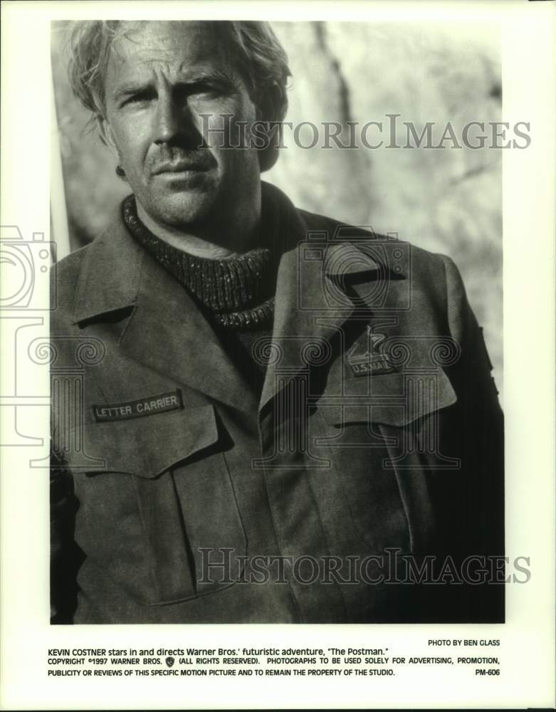 1997 Press Photo Actor Kevin Costner in &quot;The Postman&quot; Movie - hcp11861- Historic Images