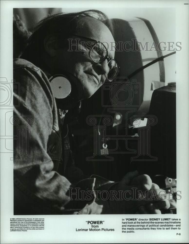 1988 Press Photo Director Sidney Lumet for &quot;Power&quot; Movie - hcp11870- Historic Images