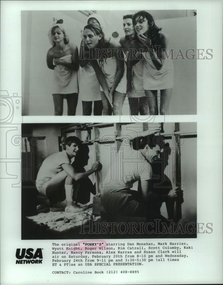 1985 Press Photo Scenes from &quot;Porky&#39;s Revenge&quot; on USA Network - hcp11945- Historic Images