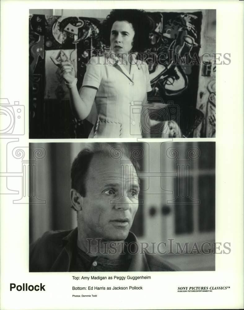 2000 Press Photo Actors Amy Madigan, Ed Harris in &quot;Pollock&quot; Movie - hcp11969- Historic Images