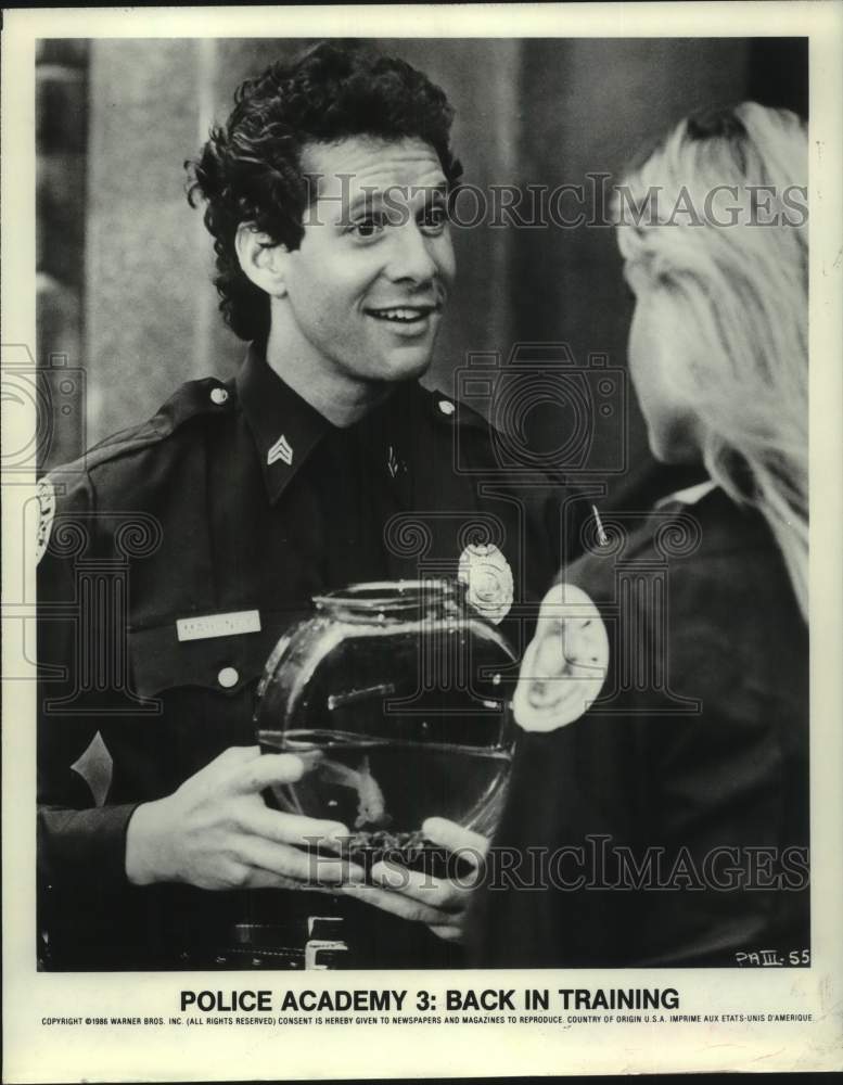 1986 Press Photo Scene from &quot;Police Academy 3: Back in Training&quot; - hcp11988- Historic Images