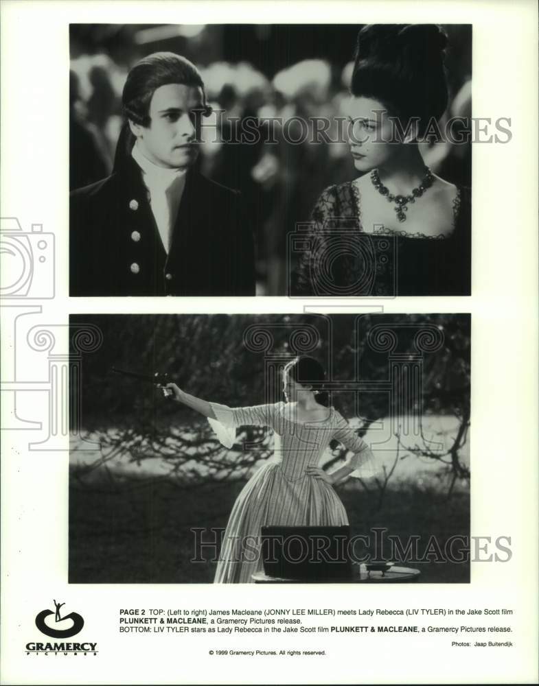 1999 Press Photo Scenes from &quot;Plunkett &amp; MacLeane&quot; Movie - hcp12017- Historic Images