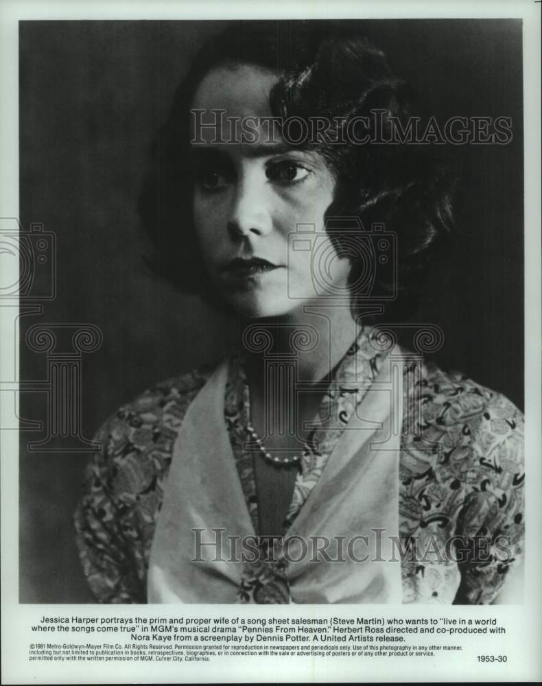 1981 Press Photo Scene from &quot;Pennies from Heaven&quot; Movie Starring Jessica Harper- Historic Images