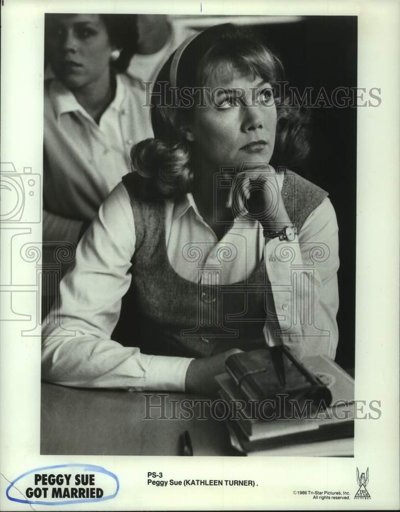 1988 Press Photo Scene from &quot;Peggy Sue Got Married&quot; Starring Kathleen Turner- Historic Images