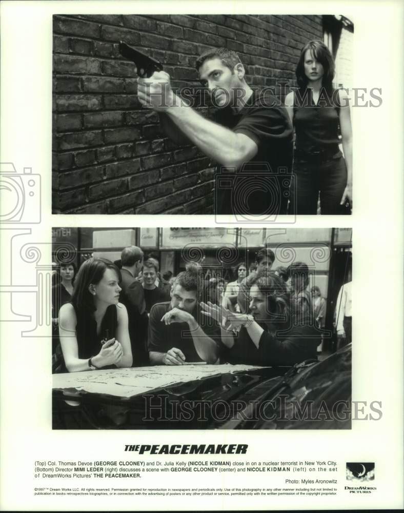 1997 Press Photo Scenes from &quot;The Peacemaker&quot; Movie - hcp12089- Historic Images