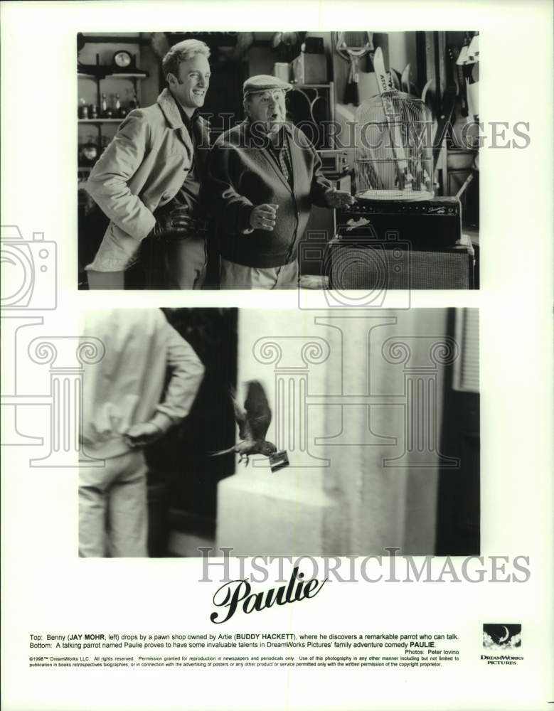 1998 Press Photo Scenes from &quot;Paulie&quot; Movie - hcp12097- Historic Images