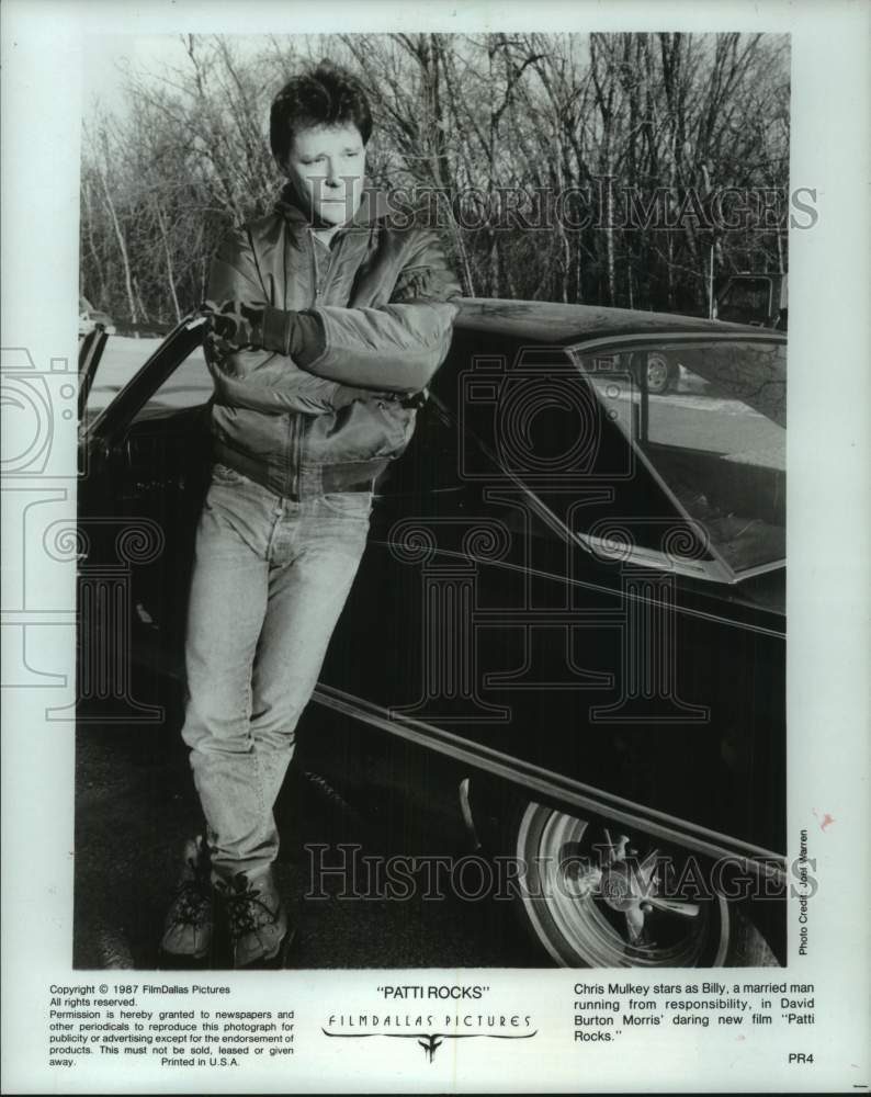 1987 Press Photo Scene from "Patti Rocks" Movie Starring Chris Mulkey- Historic Images