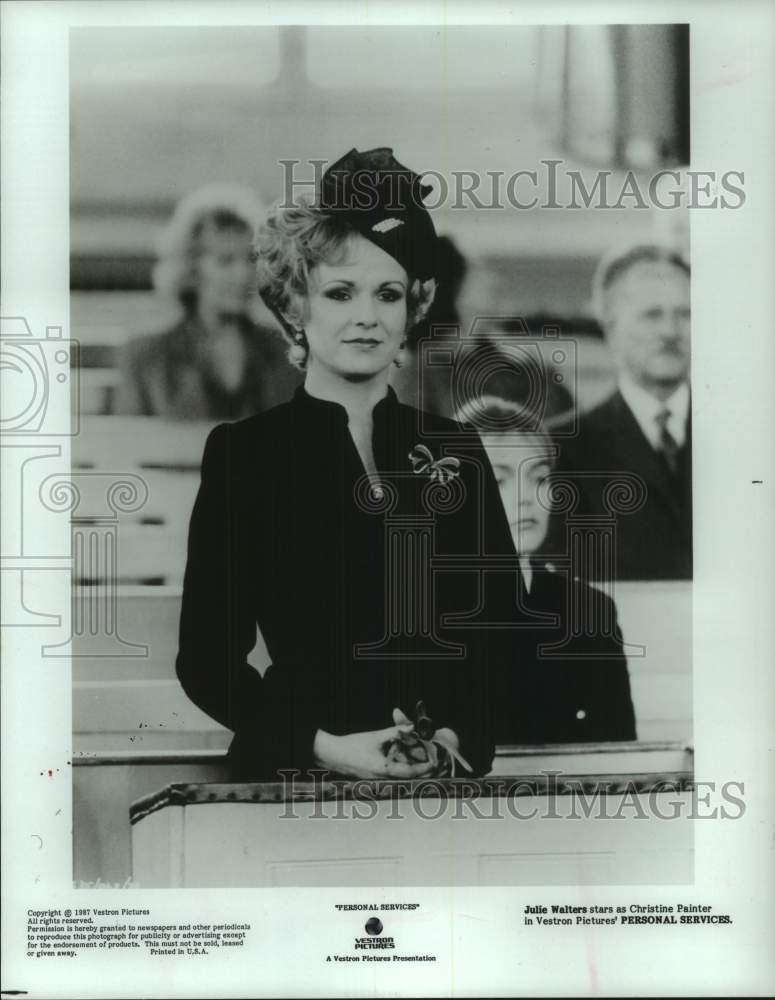 1987 Press Photo Julie Walters as Christine Painter in &quot;Personal Services&quot;- Historic Images