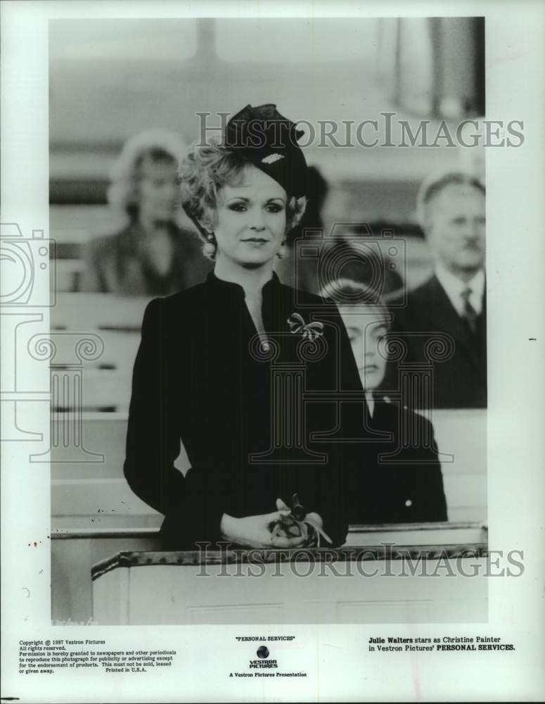 1987 Press Photo Julie Walters as Christine Painter in "Personal Services"- Historic Images