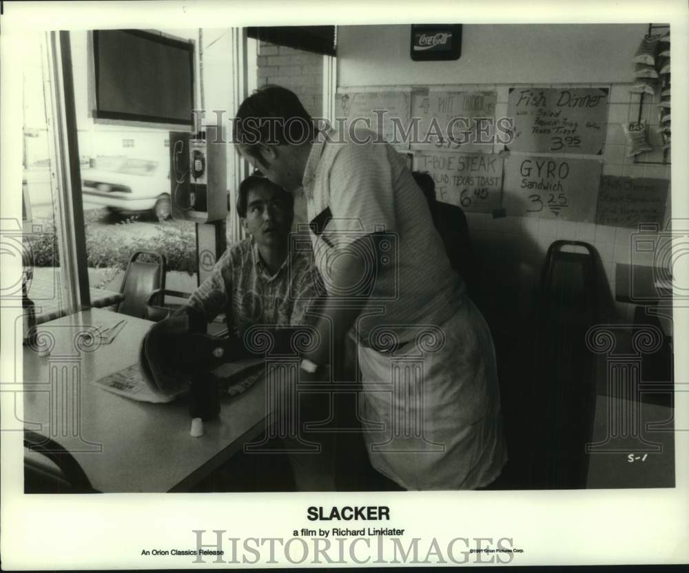 1991 Press Photo Diner scene from movie &quot;Slacker - hcp12331- Historic Images