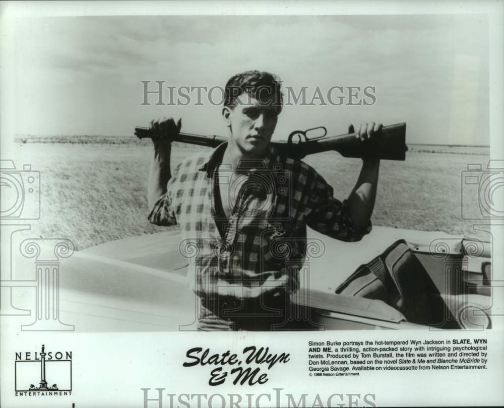 1988 Press Photo Simon Burke plays hot-tempered Wyn Jackson in &quot;Slate, Wyn &amp; Me&quot;- Historic Images