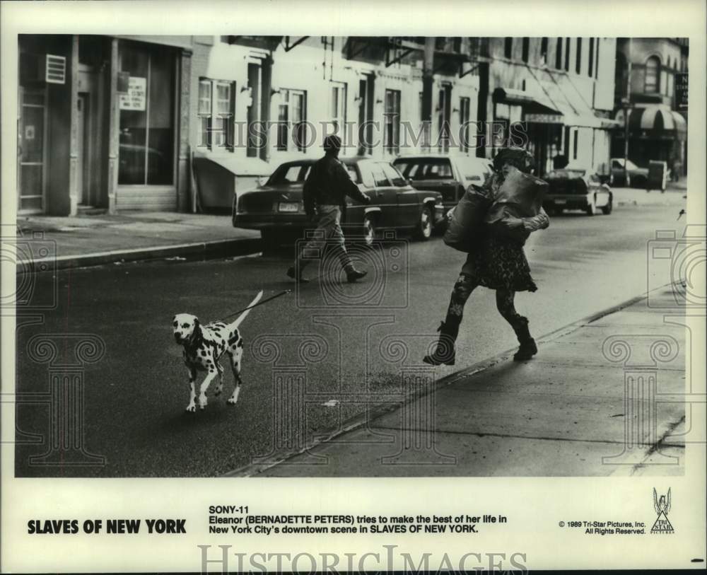 1989 Press Photo Bernadette Peters as Eleanor in "Slaves of New York"- Historic Images