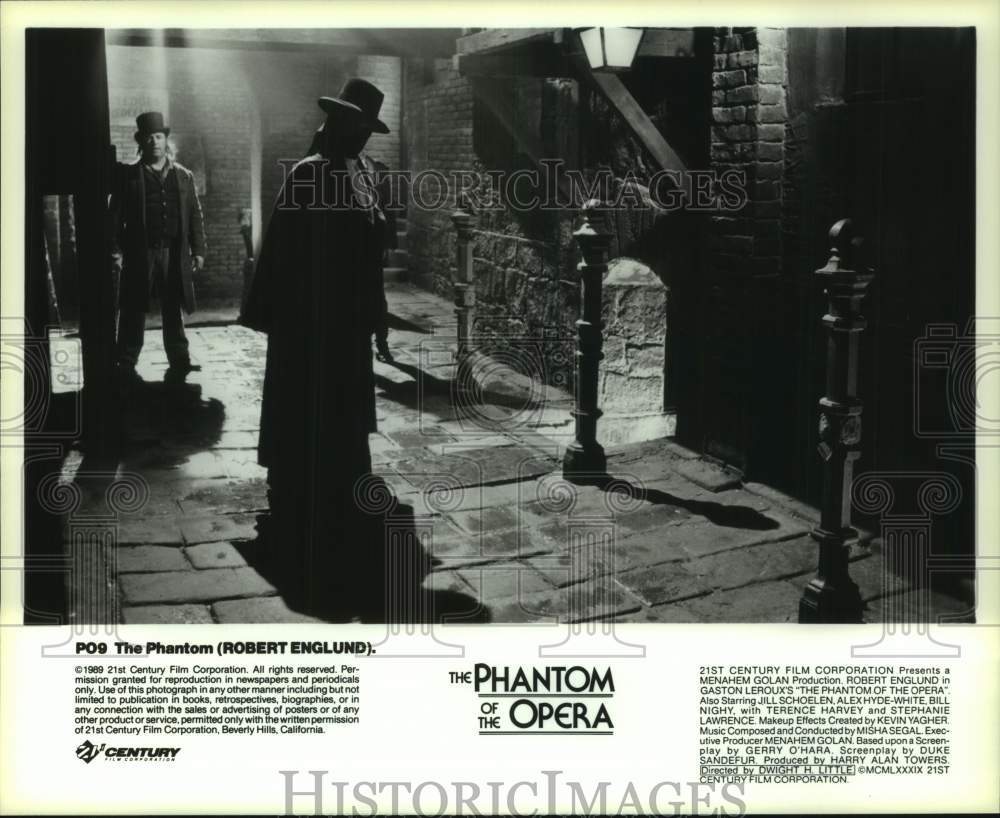 1989 Press Photo Scene from Gaston LeRoux&#39;s &quot;The Phantom of the Opera&quot; Movie- Historic Images