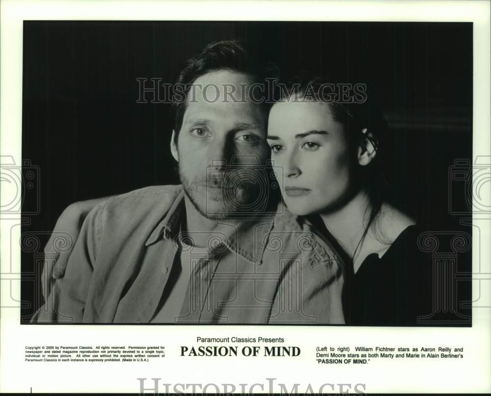 2000 Press Photo William Fichtner and Demi Moore star in &quot;Passion of Mind&quot;- Historic Images