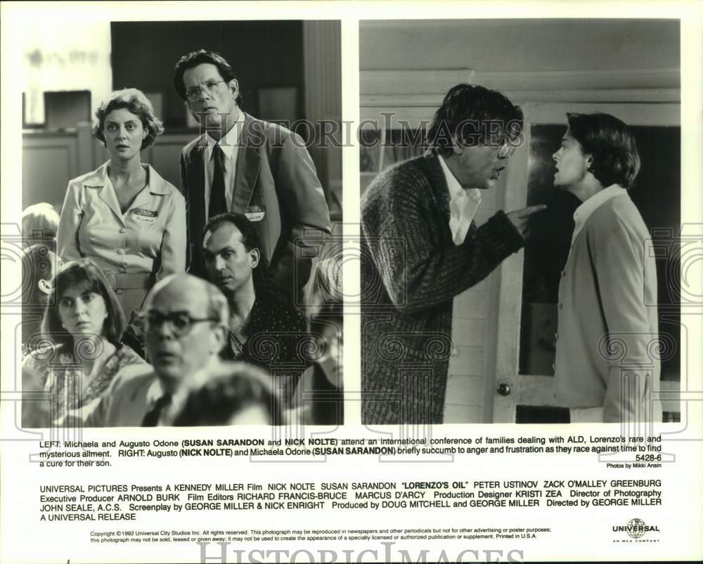 1992 Press Photo Scenes from &quot;Lorenzo&#39;s Oil&quot; Movie - hcp12493- Historic Images