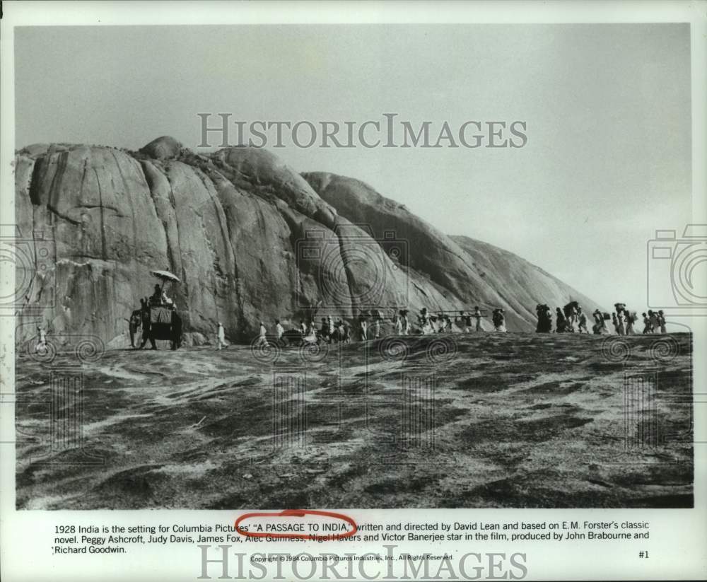 1984 Press Photo Scene set in India for Columbia Pictures&#39; &quot;A Passage to India&quot;- Historic Images