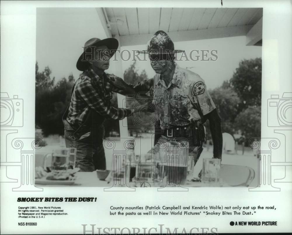 1981 Press Photo &quot;Smokey Bites the Dust!&quot; Movie Scene - hcp12631- Historic Images