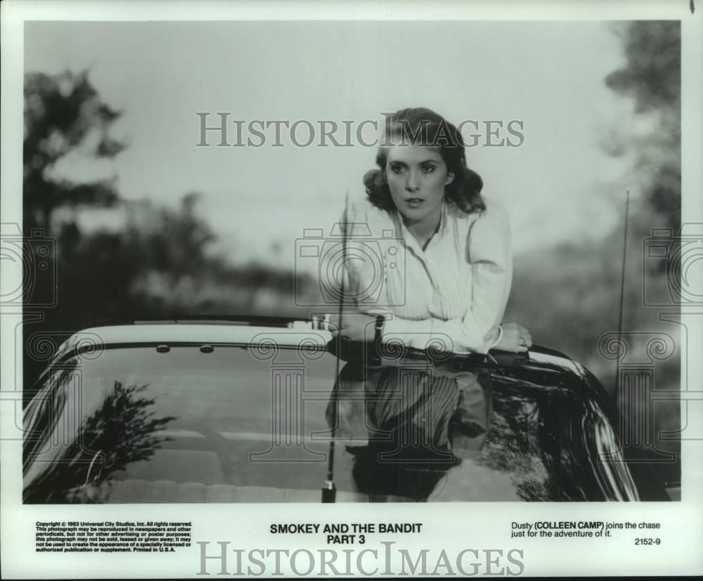 1983 Press Photo &quot;Smokey and the Bandit Part 3&quot; Movie Scene with Colleen Camp- Historic Images