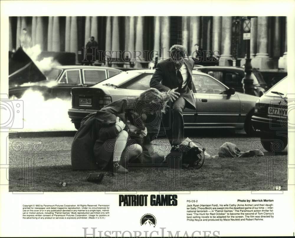 1992 Press Photo "Patriot Games" Movie Scene - hcp12648- Historic Images