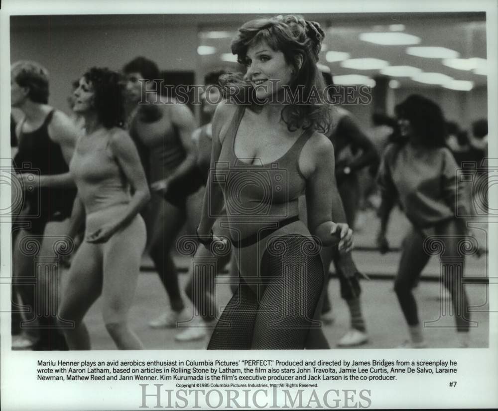 1985 Press Photo &quot;Perfect&quot; Movie Scene Starring Marilu Henner - hcp12723- Historic Images