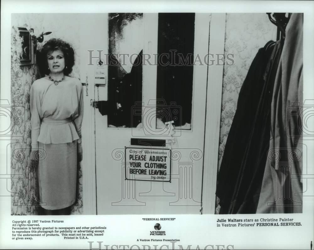 1987 Press Photo &quot;Personal Services&quot; Movie Scene Starring Julie Waters- Historic Images