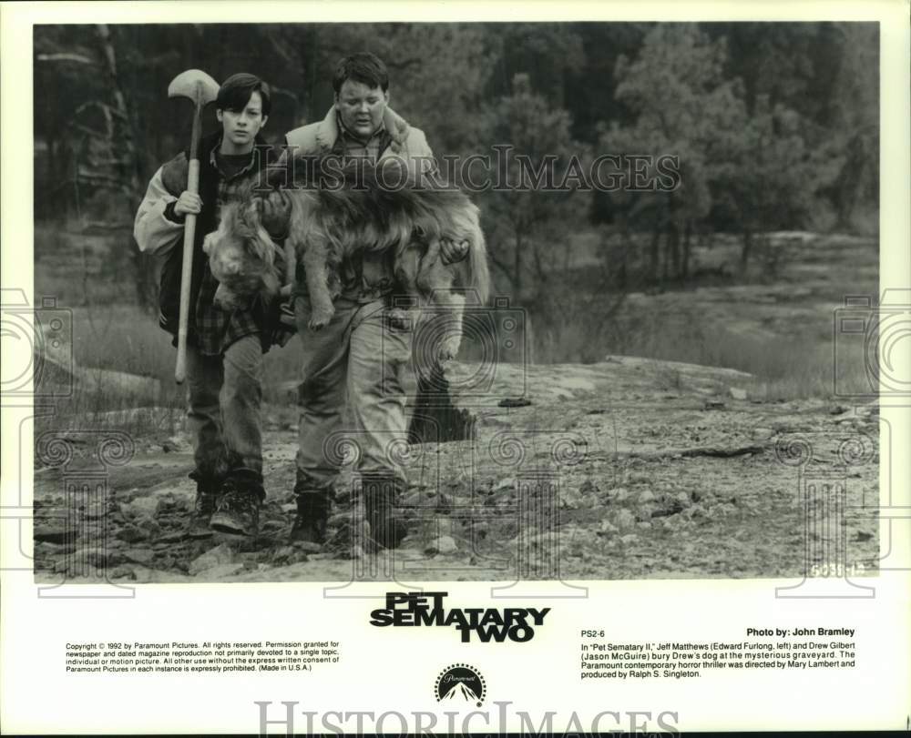 1992 Press Photo &quot;Pet Sematary Two&quot; Movie Scene - hcp12788- Historic Images