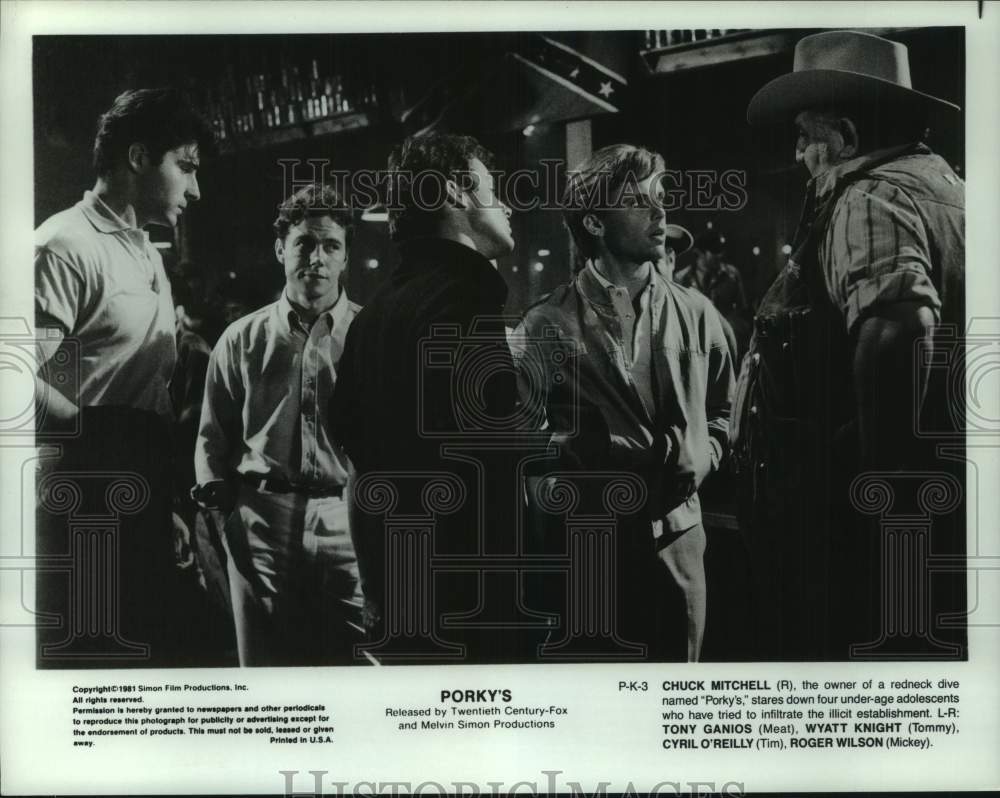 1981 Press Photo Scene from the movie &quot;Porky&#39;s&quot; - hcp12812- Historic Images