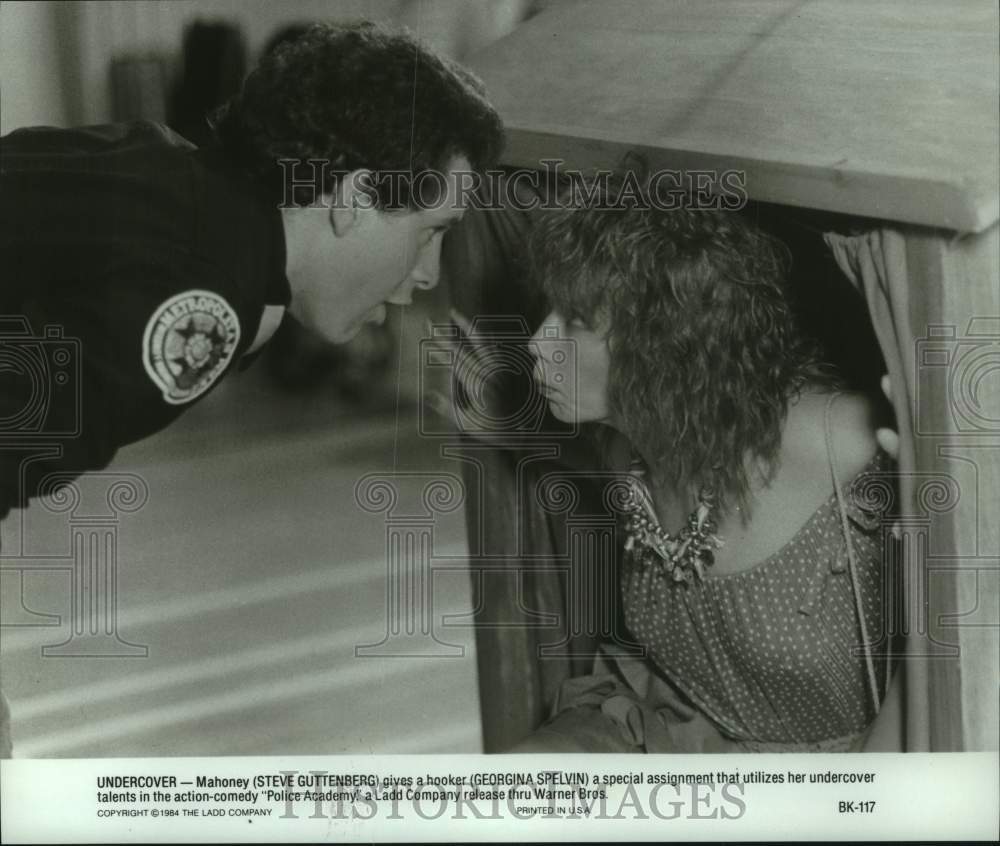 1984 Press Photo &quot;Police Academy&quot; Movie Scene - hcp12918- Historic Images