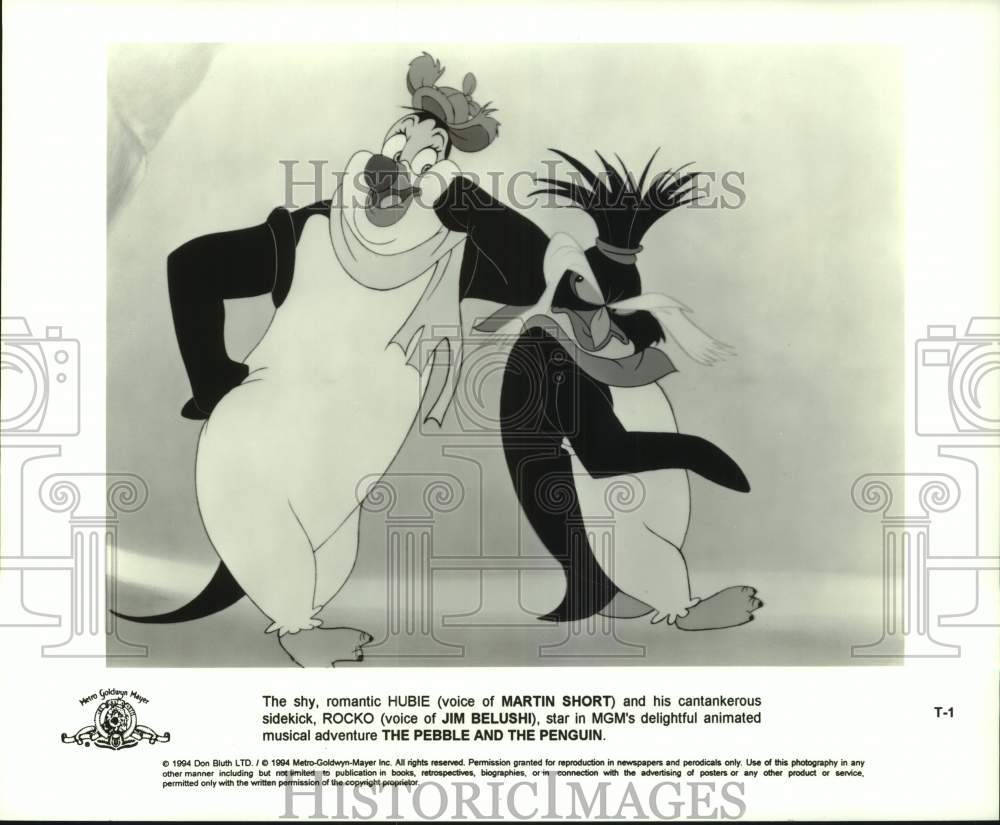 1994 Press Photo &quot;The Pebble and the Penguin&quot; Animated Musical Movie Scene- Historic Images