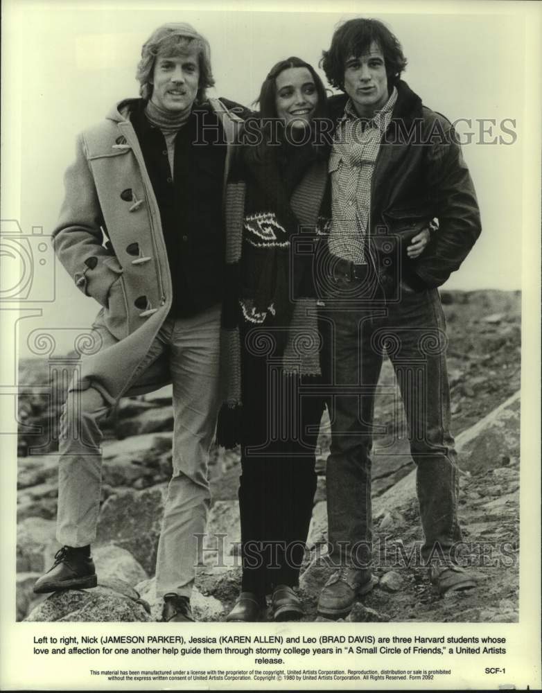 1980 Press Photo &quot;A Small Circle of Friends&quot; Movie Scene - hcp12963- Historic Images