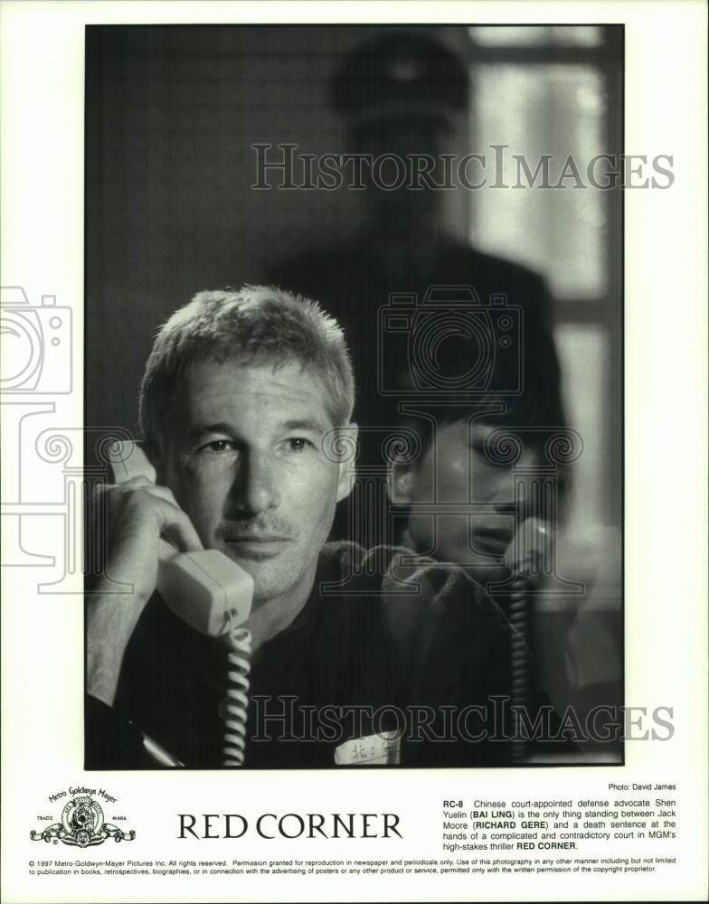 1997 Press Photo &quot;Red Corner&quot; Movie Scene Starring Richard Gere, Bai Ling- Historic Images