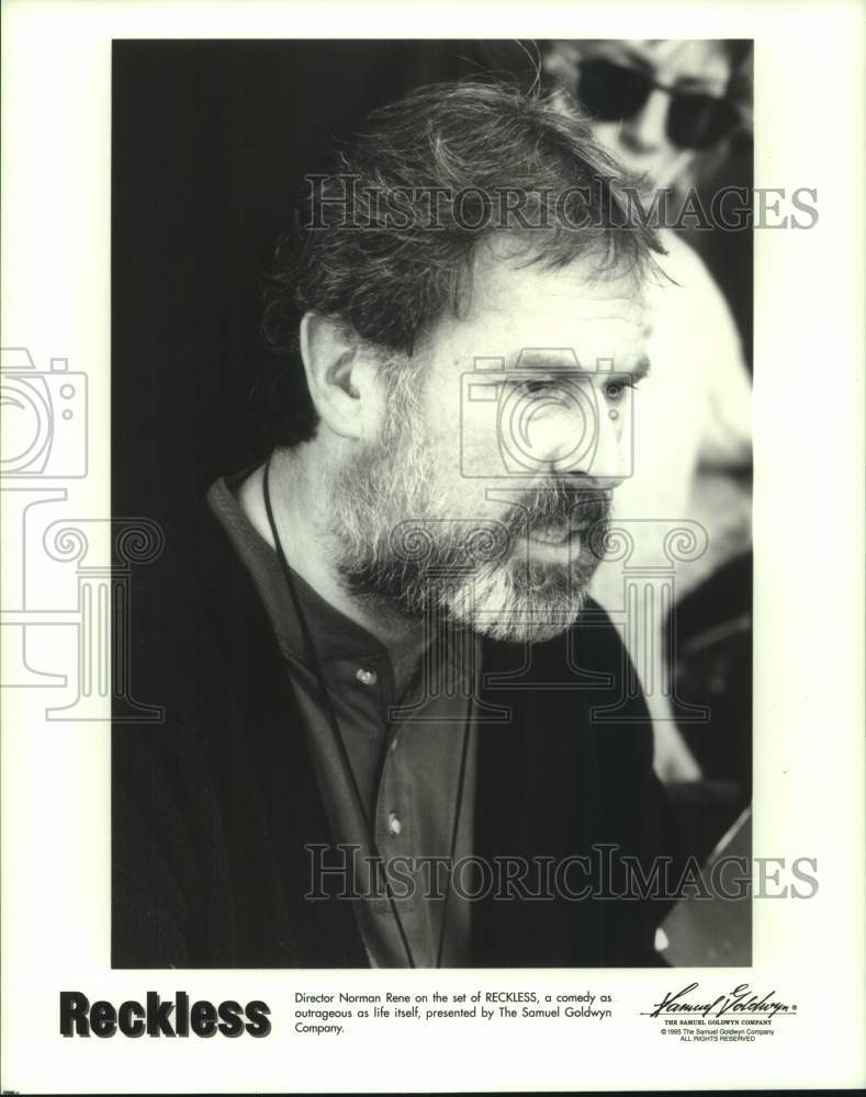 1995 Press Photo Director Norman Rene on Set of "Reckless" Movie - hcp12973- Historic Images