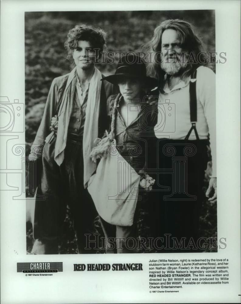 1987 Press Photo &quot;Red Headed Stranger&quot; Movie Scene - hcp13028- Historic Images