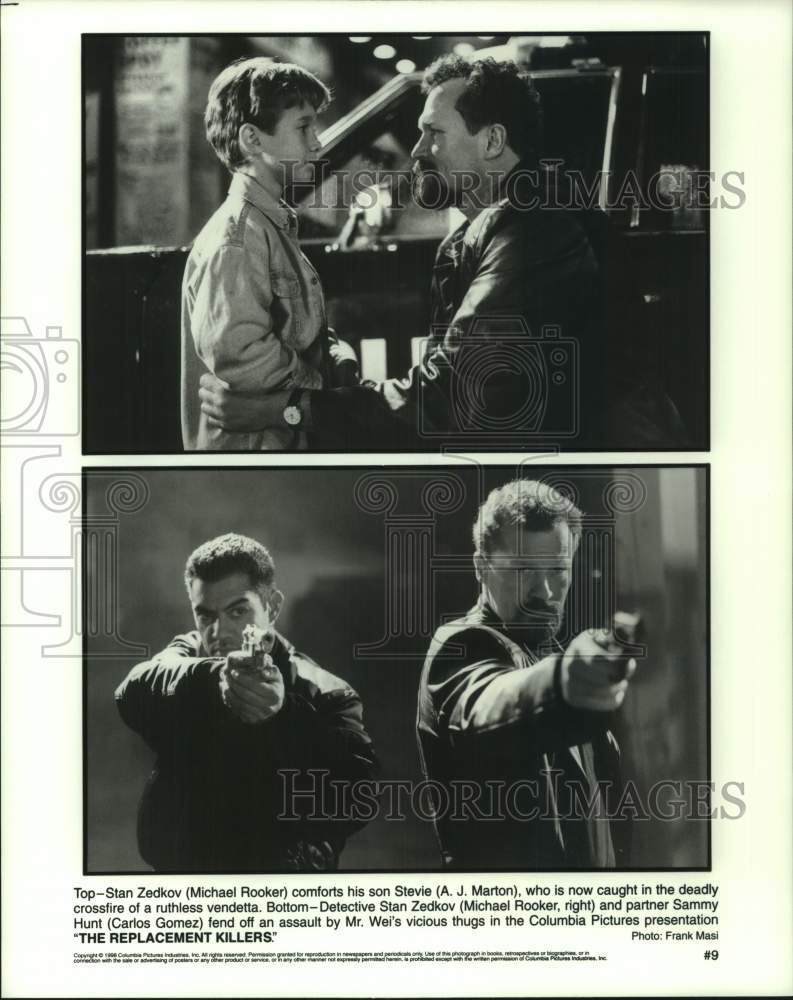 1998 Press Photo &quot;The Replacement Killers&quot; Movie Scenes - hcp13050- Historic Images