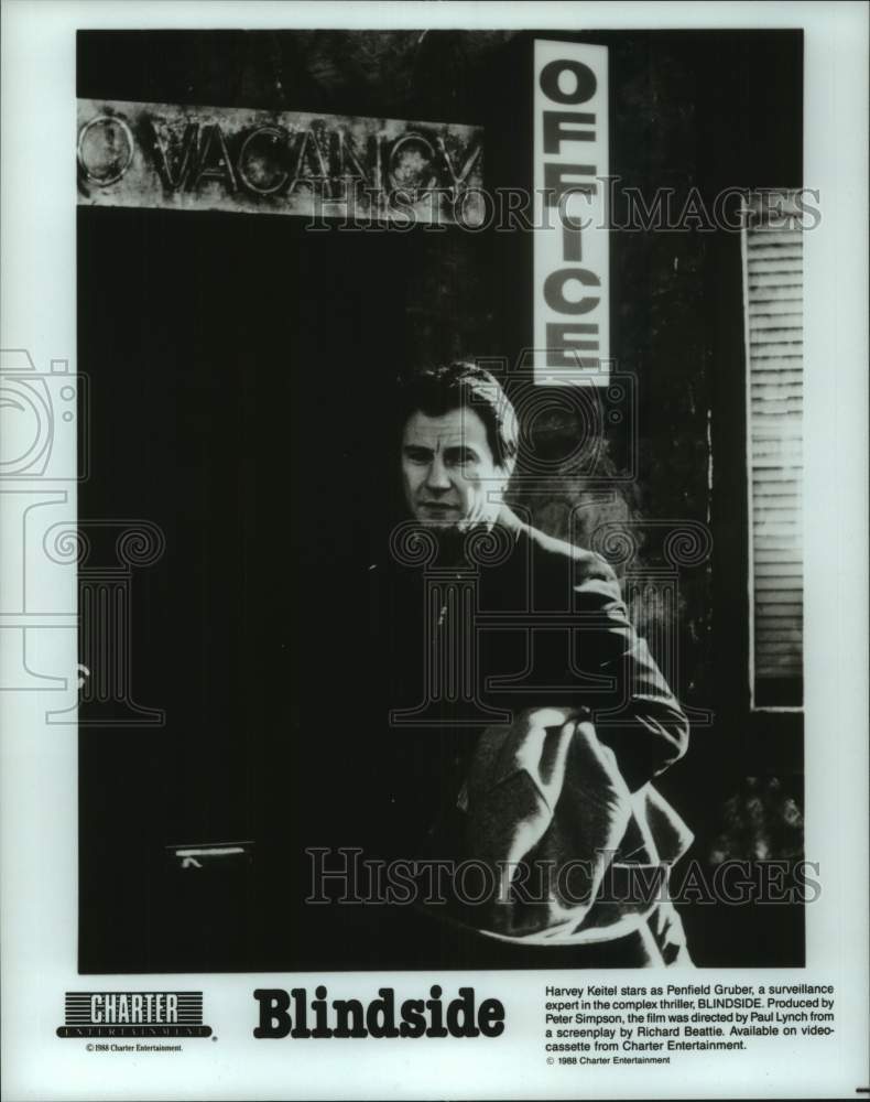 1988 Press Photo &quot;Blindside&quot; Movie Scene Starring Harvey Keitel - hcp13054- Historic Images