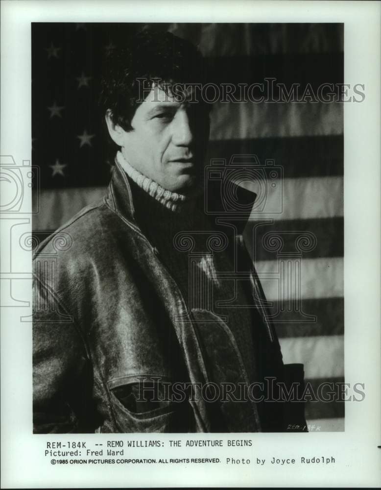 1985 Press Photo Fred Ward for &quot;Remo Williams: The Adventure Begins&quot; Movie- Historic Images