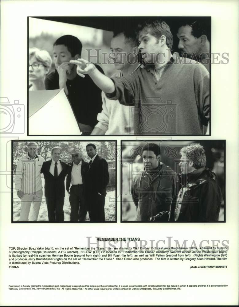 Press Photo Behind the Scenes of "Remember the Titans" Movie - hcp13086- Historic Images